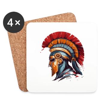 Warrior - Coasters (set of 4) - white - Front