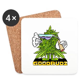 GOODBUDZ - Coasters (set of 4) - white - Front