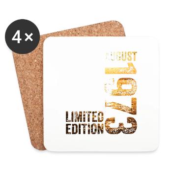 50th Birthday Man 50 Years Limited Edition - Dessous de verre (lot de 4) - blanc - Devant
