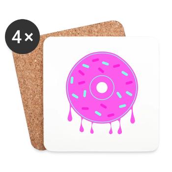 donut - Untersetzer (4er-Set) - Weiß - Vorne