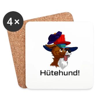 Die schönsten Hütehunde Hundesport Agility - Untersetzer (4er-Set) - Weiß - Vorne