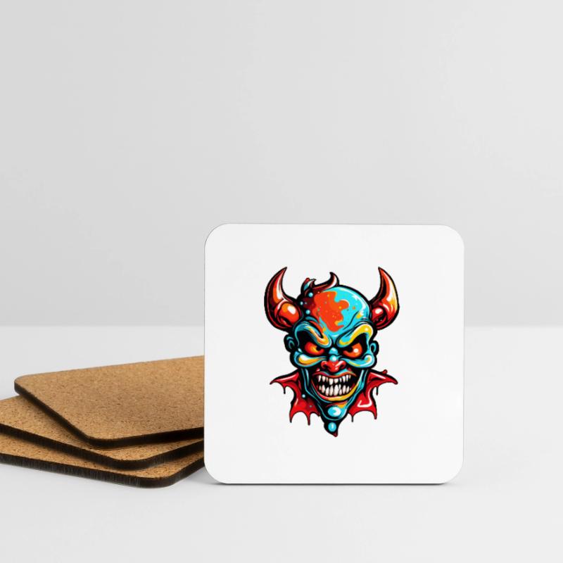 Devil / Hell / Horror / Devilish / Evil Coasters (set of 4)