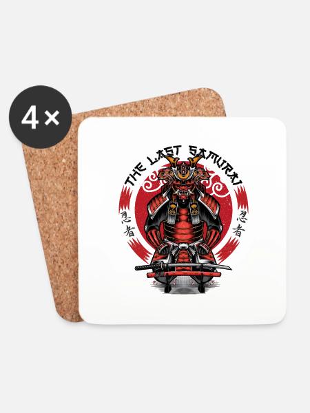 The last samurai - Coasters (set of 4) - white