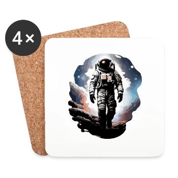 Astronaut - Untersetzer (4er-Set) - Weiß - Vorne