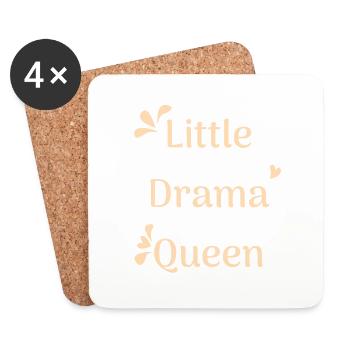 Litlle Drama Queen - Coasters (set of 4) - white - Front