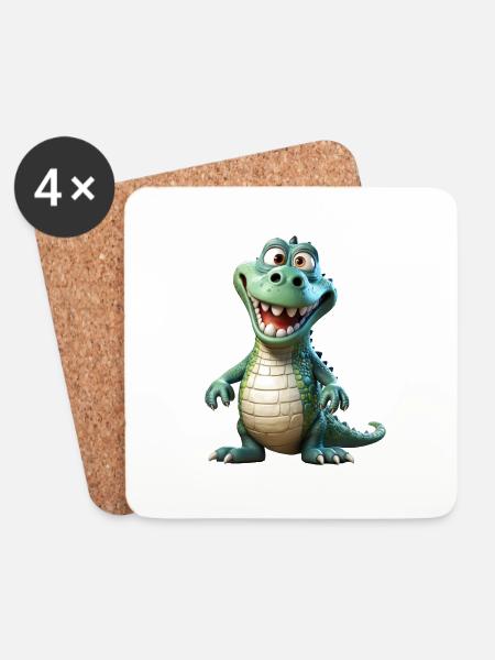 Nicht alle Drachen sind ausgestorben - Untersetzer (4er-Set) - Weiß