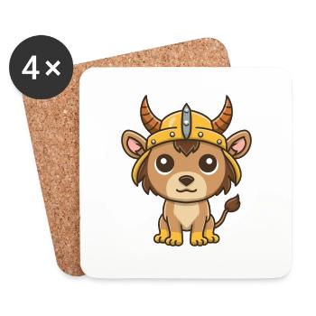 Lion Lover - Coasters (set of 4) - white - Front