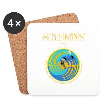 Kitesurfing - Coasters (set of 4) - white - Front