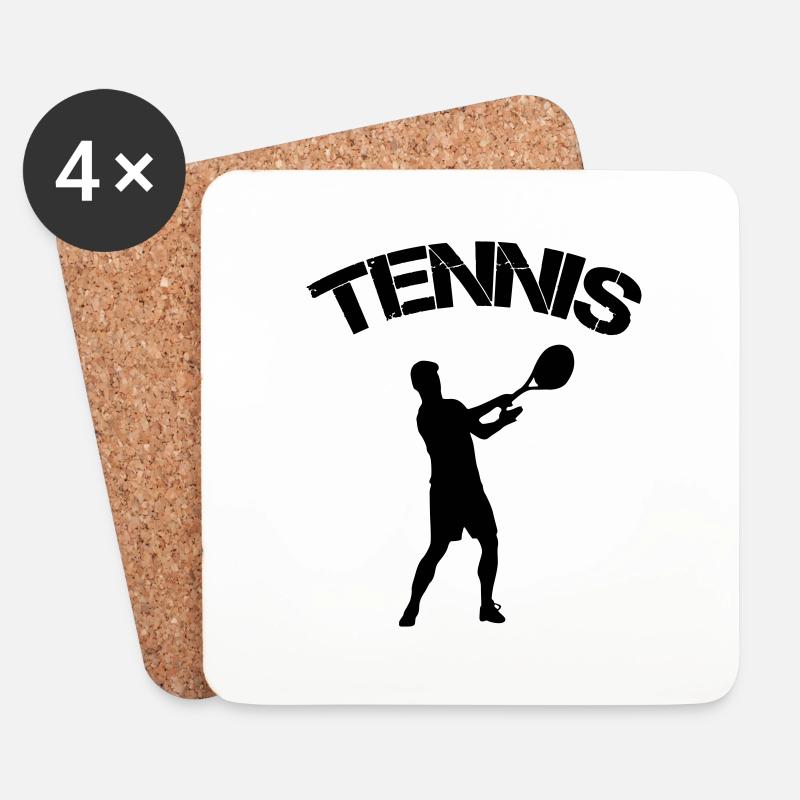 tennis - Untersetzer (4er-Set) - Weiß