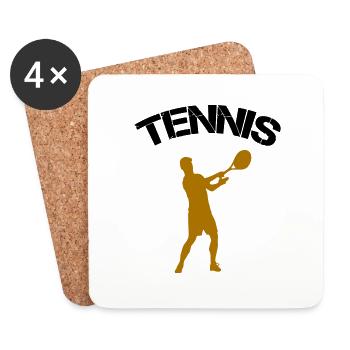 tennis - Untersetzer (4er-Set) - Weiß - Vorne