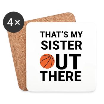 Basketball - Untersetzer (4er-Set) - Weiß - Vorne