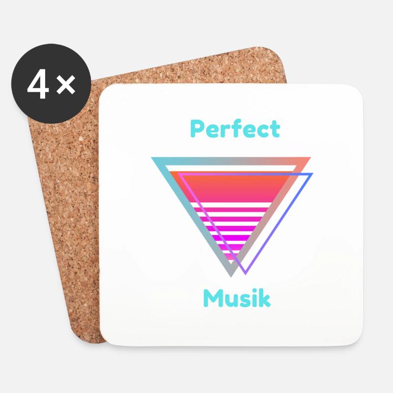 Musik - Untersetzer (4er-Set) - Weiß