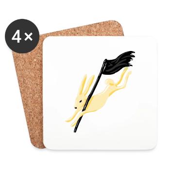 RABBIT - Coasters (set of 4) - white - Front