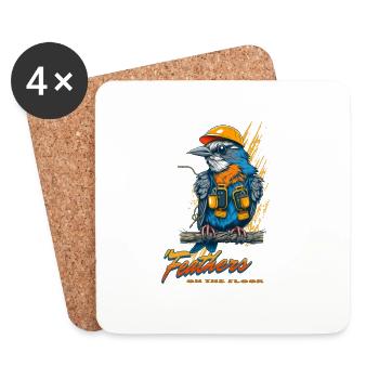 Bird Lovers Avian Feathered Cute Animals Birdwatch - Untersetzer (4er-Set) - Weiß - Vorne