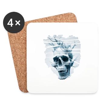 abby skull - Untersetzer (4er-Set) - Weiß - Vorne