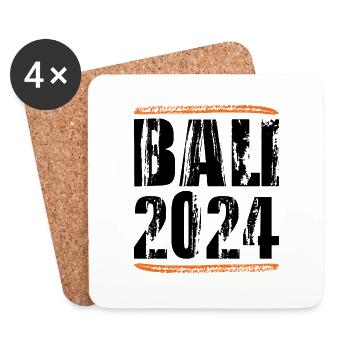 Bali 2024 Saying - Coasters (set of 4) - white - Front