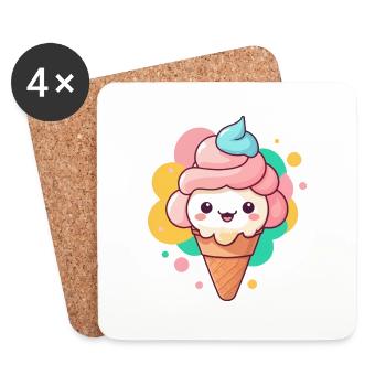 Summertime Ice Age - Coasters (set of 4) - white - Front