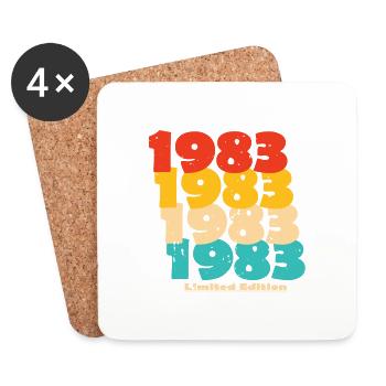 1983: Limited Edition - 41st Anniversary - Coasters (set of 4) - white - Front