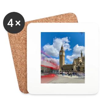 London - Urban City - Coasters (set of 4) - white - Front