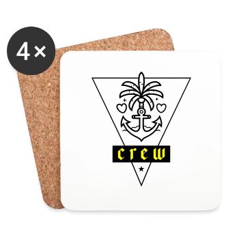 Crew Anchor Love Vacation - Dessous de verre (lot de 4) - blanc - Devant