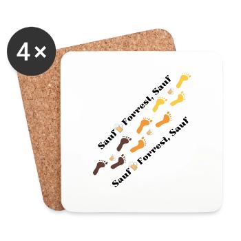 Sauf.. Forrest Sauf.. - Coasters (set of 4) - white - Front
