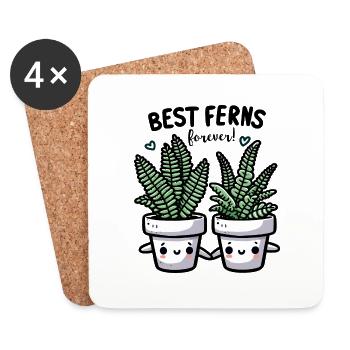 Best Ferns Forever - Coasters (set of 4) - white - Front
