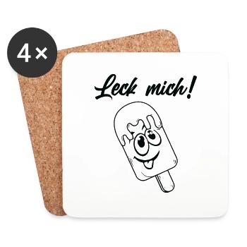 Funny Saying Picture Funny Humor Gift Idea - Coasters (set of 4) - white - Front