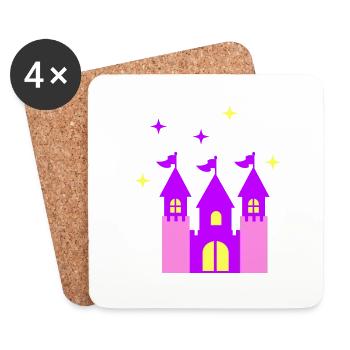 Fairy Castle - Coasters (set of 4) - white - Front