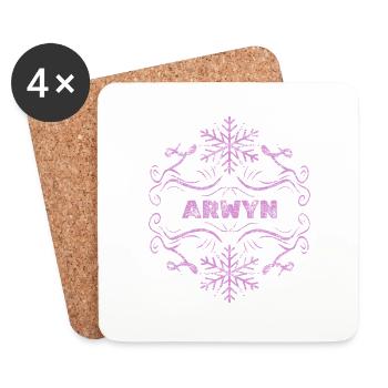 Wife Arwyn - Coasters (set of 4) - white - Front