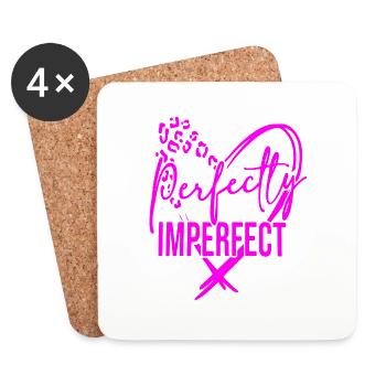 happy quotes positive quote cute love positivity - Coasters (set of 4) - white - Front
