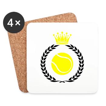 tennis kranz - Untersetzer (4er-Set) - Weiß - Vorne