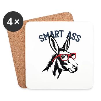 Smart Ass - Coasters (set of 4) - white - Front