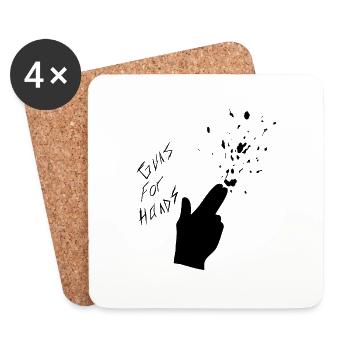guns - Coasters (set of 4) - white - Front