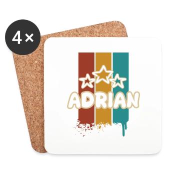 Adrian - Untersetzer (4er-Set) - Weiß - Vorne