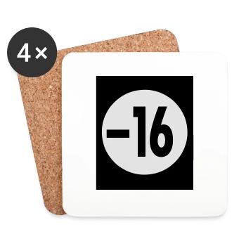 -16 ans - Dessous de verre (lot de 4) - blanc - Devant
