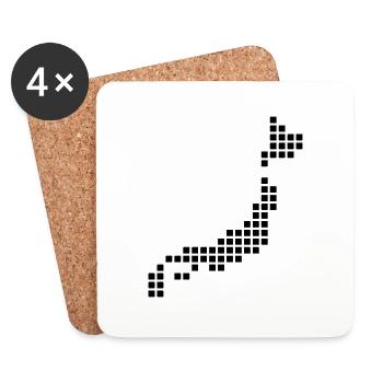 Japan - Coasters (set of 4) - white - Front