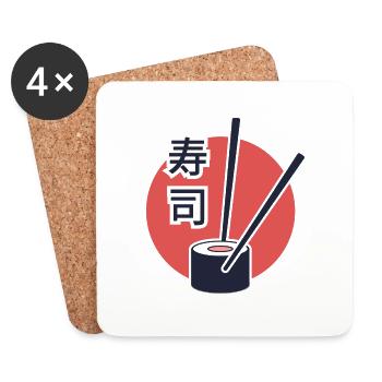 food japan logo - Dessous de verre (lot de 4) - blanc - Devant