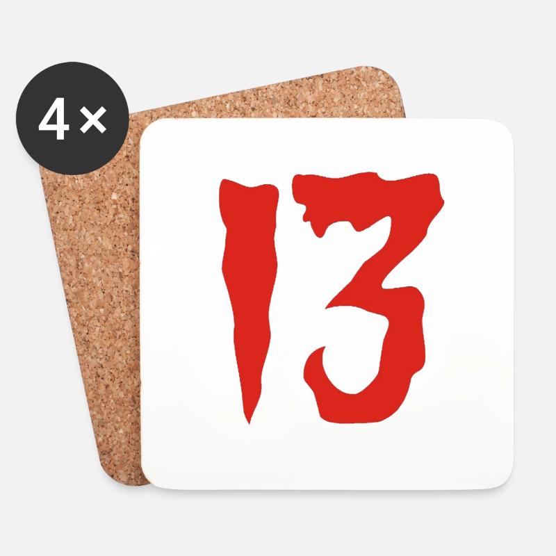 13 - Untersetzer (4er-Set) - Weiß