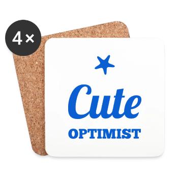 Funny gift idea BABY - Coasters (set of 4) - white - Front