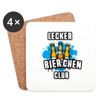 graffiti ,illustration ,lecker bierchen, club - Untersetzer (4er-Set) - Weiß - Vorne
