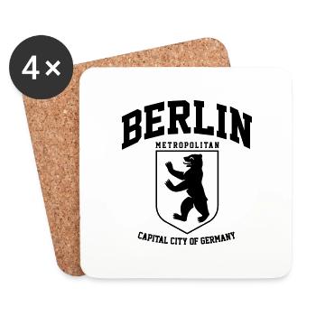 ERLIN METROPOLITAINE CCOG - Dessous de verre (lot de 4) - blanc - Devant