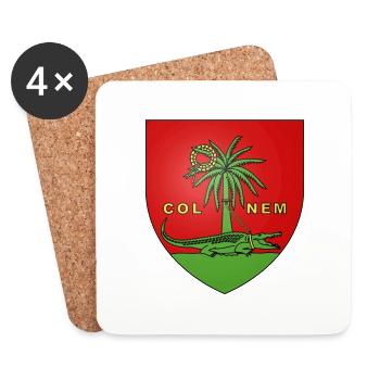 Blason ville fr Nimes Gard - Dessous de verre (lot de 4) - blanc - Devant