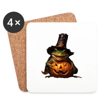 Halloween Frog - Coasters (set of 4) - white - Front
