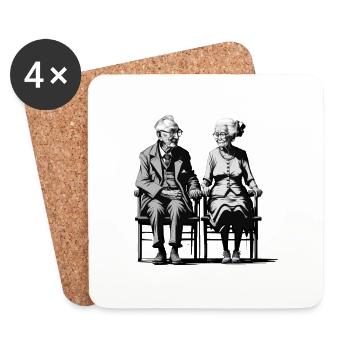 Granny's - Coasters (set of 4) - white - Front