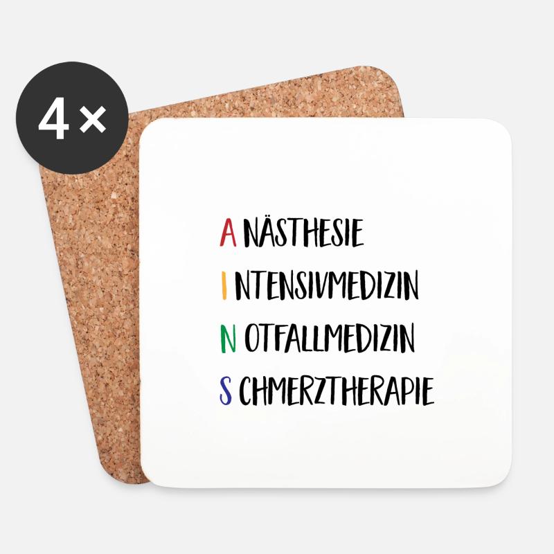 ains - Untersetzer (4er-Set) - Weiß