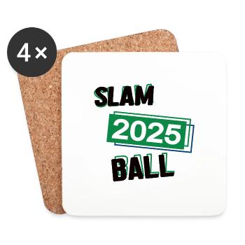 Slamball Spieler Team Turnier Mannschaft in 2025 - Untersetzer (4er-Set) - Weiß - Vorne