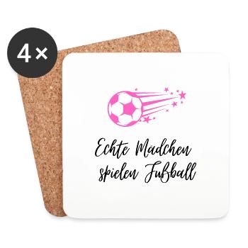 Fußball - Untersetzer (4er-Set) - Weiß - Vorne