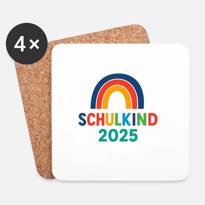 Écolier 2025 - Dessous de verre (lot de 4) - blanc