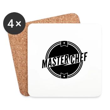 MASTER CHEF 2 - Dessous de verre (lot de 4) - blanc - Devant