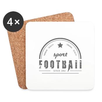 Ballsport - Untersetzer (4er-Set) - Weiß - Vorne